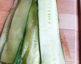 Une image de l'étape 1 de Rouleaux de concombre au jambon 😋 #tablierdor2023.