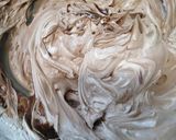 A picture of step 5 of Nutella cake.