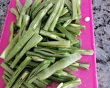 Foto del paso 1 de la receta: Ensalada de judías verdes con anchoas y vinagreta de granada