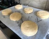 A picture of step 8 of Devonshire Scones.