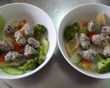 Hình bước làm 3 của món Canh mọc bóng bì