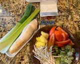 A picture of step 1 of Vegetarian Sour Soup (Canh Chua Chay).