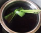 A picture of step 1 of Black rice pudding/ Chak Hao pudding.