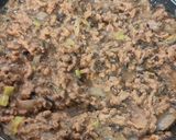 A picture of step 5 of Vegan "Meat" Cannelloni.
