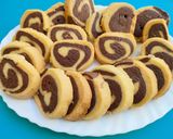 A picture of step 11 of Pinwheel Cookies 😍😍.