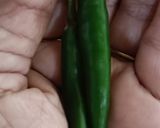 A picture of step 4 of Bhendichi Bhaji (Maharashtrian Style Bhindi/ Okra).