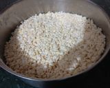 A picture of step 1 of Urad dal ke kofte.