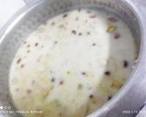 A picture of step 3 of Samak rice Halwa.