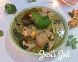 A picture of step 5 of Thai Green Curry Chicken.