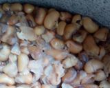 A picture of step 1 of Beans with Plantain.