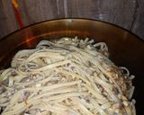 Foto langkah ke 3 dari resep Fettuccine Cakalang Tanpa minyak.