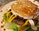 Foto langkah ke 5 dari resep Burger Wrap - Bisa untuk BEKAL | Rendah Karbohidrat.