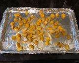 A picture of step 3 of Roasted Potatoes and Green Beans.