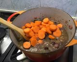Une image de l'étape 8 de Civet de chevreuil aux carottes et cranberries.