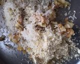A picture of step 2 of Schezwan bread pockets.