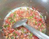 A picture of step 2 of Haandi style veg briyani.