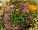A picture of step 1 of Beef and Celery Dumplings （牛肉芹菜饺子）.