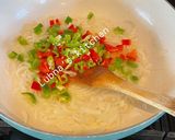 A picture of step 2 of Khagina (Pakistani breakfast):.