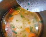 Hình bước làm 2 của món Soup hẹ ăn sáng
