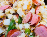 A picture of step 4 of Hash Brown Sausage Hash.
