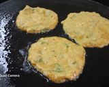 A picture of step 3 of Bottle guard pancake.[leftover vegetable].