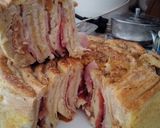 Foto del paso 6 de la receta: Rosa de Fiambre. (sándwich enrollado al horno)