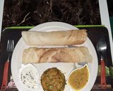 A picture of step 5 of Vegetable Dosa.
