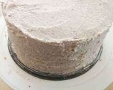 A picture of step 15 of Monster Oreo Cake with Oreo Buttercream Frosting.