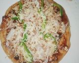 A picture of step 7 of Veg cheese pizza.