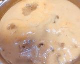 A picture of step 4 of Mushroom Sprouts with Olive soup.