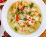 Hình bước làm 2 của món Canh su hào tôm tươi