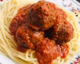 A picture of step 7 of Spaghetti and Meatballs.