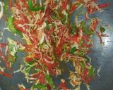 A picture of step 9 of French beans chicken and veg fried rice.
