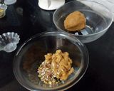 A picture of step 6 of Biscuits Meethi (Swiss roll style).