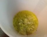 A picture of step 4 of Fresh Pork Collar with Rosemary Oil and Leek Cream.