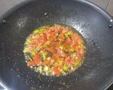A picture of step 2 of Mooli ki besanvali sabji.