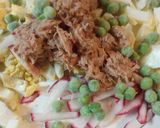 A picture of step 1 of Tuna, Sweet Pea, and Egg Salads Mix-up.