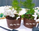 Hình bước làm 5 của món Chậu cây từ sôcôla và bánh oreo