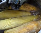 A picture of step 1 of Cooked maize.