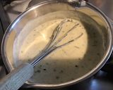 Une image de l'étape 8 de Sauce crème au stilton,ail et ciboulette (pour pâtes).