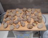 A picture of step 1 of Cajun Potatoes (baby potato cornflour).