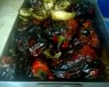Foto del paso 1 de la receta: Parrillada de pimientos berenjenas patatas y cebollas