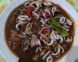 Foto langkah ke 5 dari resep Cumi Saus Padang Pedas.