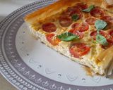 Foto del paso 6 de la receta Tarta salada de queso en masa brick
