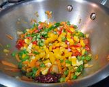 A picture of step 1 of Mix vegetable Thoran.