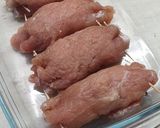 Sült Töltött karaj lilahagymás,backonos,mascarpones töltelékkel recept fázis 3 fotója