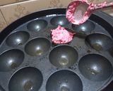 A picture of step 2 of Beetroot appam.