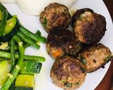 A picture of step 3 of Meatballs from scratch.