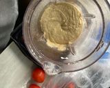 Foto del paso 1 de la receta: Fainá de avena, licuado, con relleno de queso y tomate 🍅