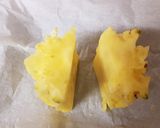 A picture of step 2 of My Caramel & Rum flavoured pineapple Dessert 😘.